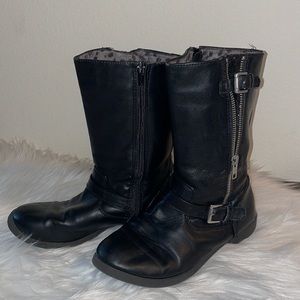 Girls boots size 4 *Austin Trading Co.‎ * Black Glitter